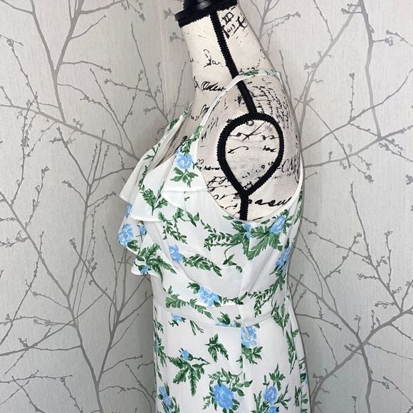 Disney Princess Juniors Floral Ruffle midi dress, Size Medium - Picture 7 of 10